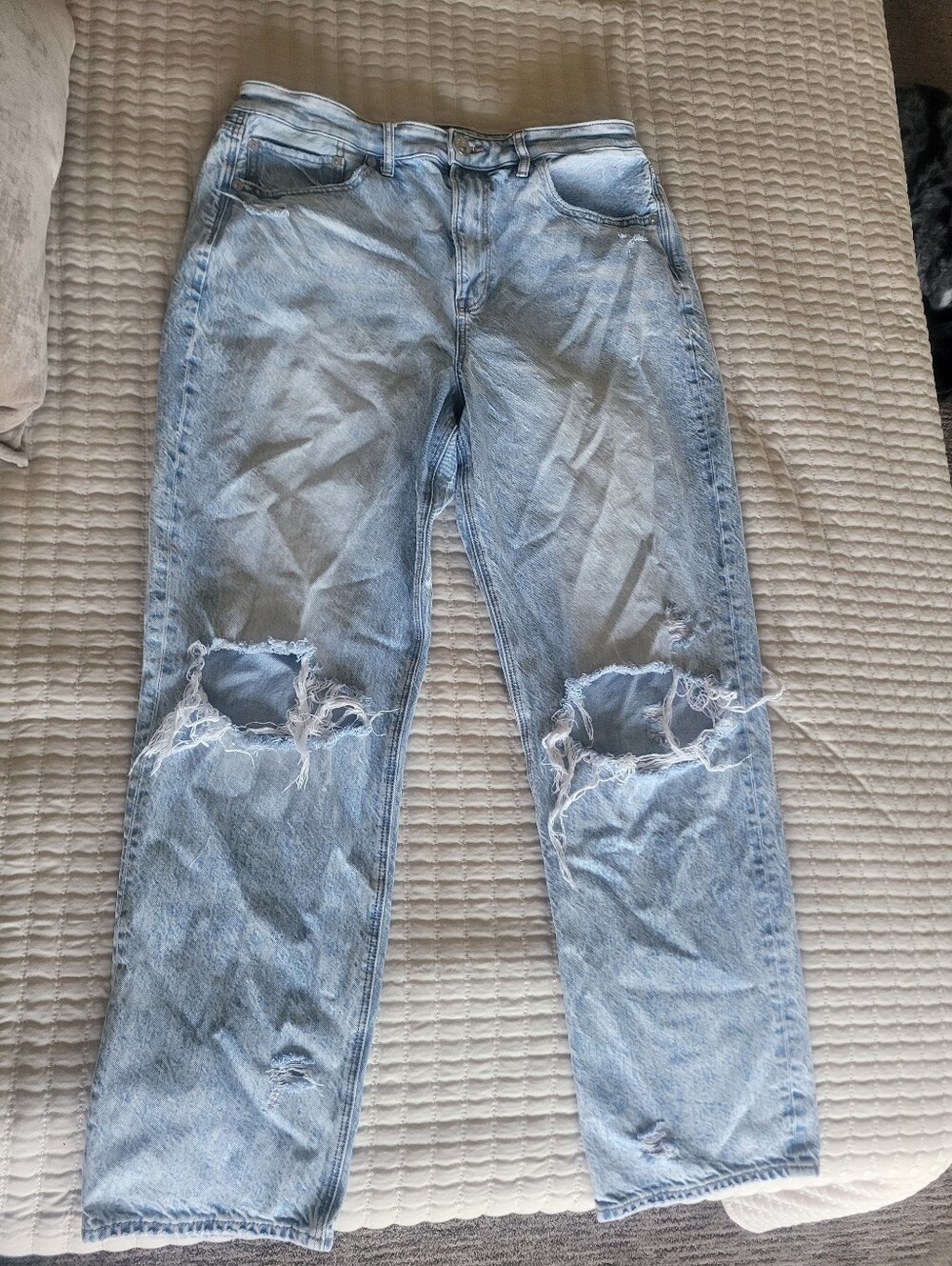 American Eagle Outfitters Light Blue Stretch Waistband Jeans
